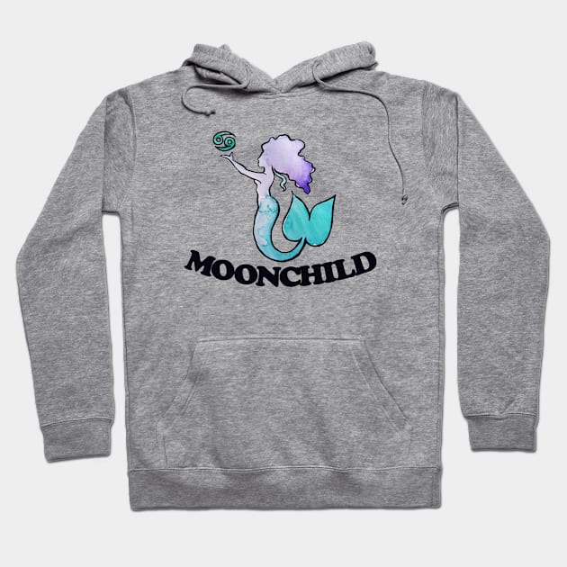 Mermaid Moonchild Hoodie by bubbsnugg